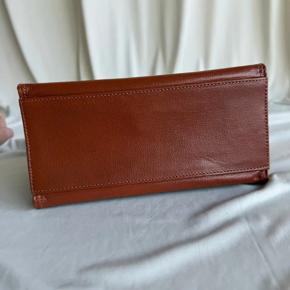 Vintage Jean Paul Gaultier Maroon Leather Top Handle Bag - Mid to Late 90s